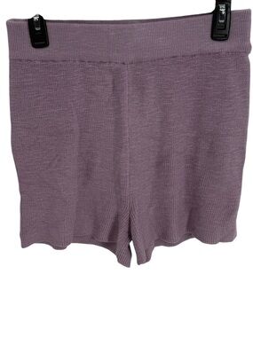 Free People FP Beach Malibu Surf Stretch Knit Pull On Shorts Size M Purple